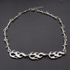Fire Flame Brambles Iron Unisex Choker  Necklace Women Hip-hop Gothic  Punk Style Barbed Wire Little Thorns Chain Choker Gifts