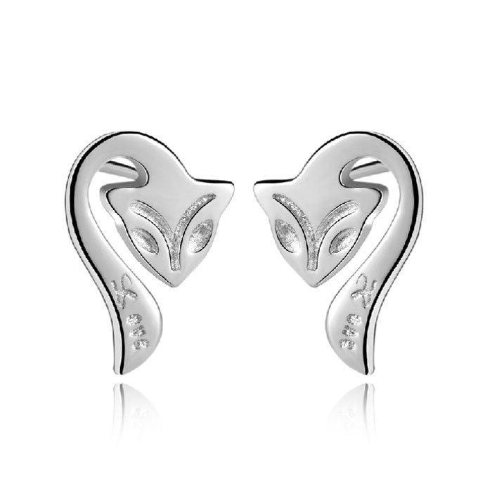 Fir Pattern Stud Earrings Trendy Design Sterling Silver 925 Korean Earrings For Women Female Silver 925 Jewelry Wedding Gift
