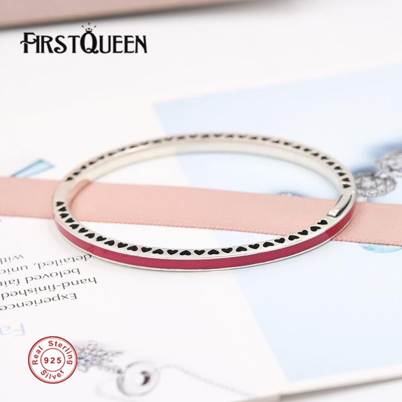 925 Sterling Silver Jewelry Love Bracelet Bangles for Women Fine Jewelry Pulseira Feminina Masculina
