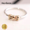 Brand Fashion Bow Ring, Clear CZ & Solid 14k Gold Rings For Woman Brand Fine Jewelry Factory Dropship