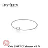 Genuine 925 Silver Essence Bangle Fit Essence Jewelry Charms Beads Anniversary DIY Gift For Jewelry Making