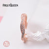 New Arrival Rose Gold Colour Ring Love Heart Romantic Finger Ring With Pink CZ for Women Wedding Fine Jewelry
