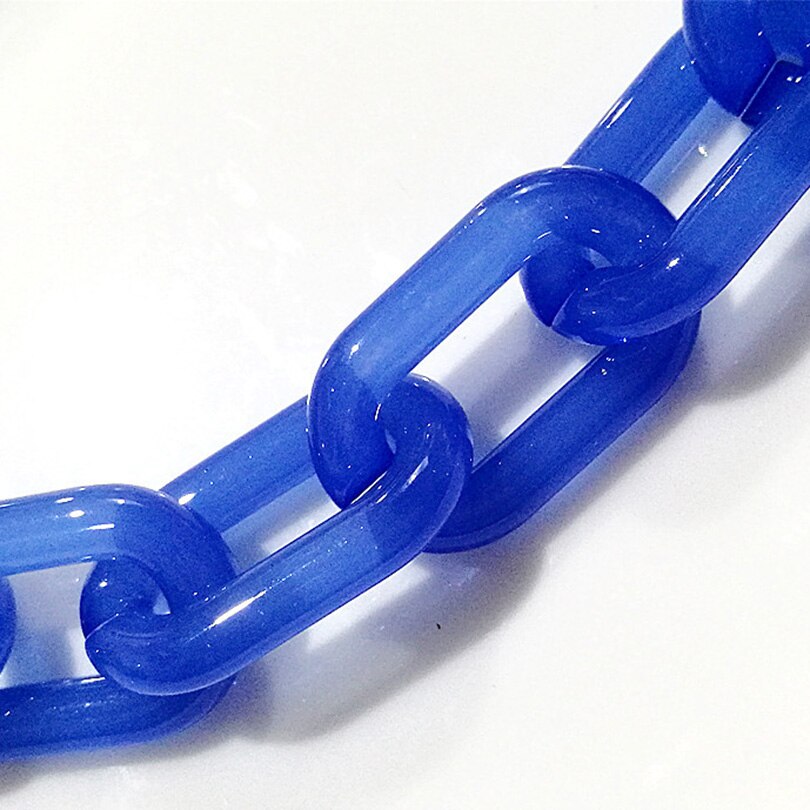 Fish Bone 60cm Acrylic Resin Chain Bag Strap Handbag Plastic Strap Colorful Women Bag Accessories Shoulder Strap Belt