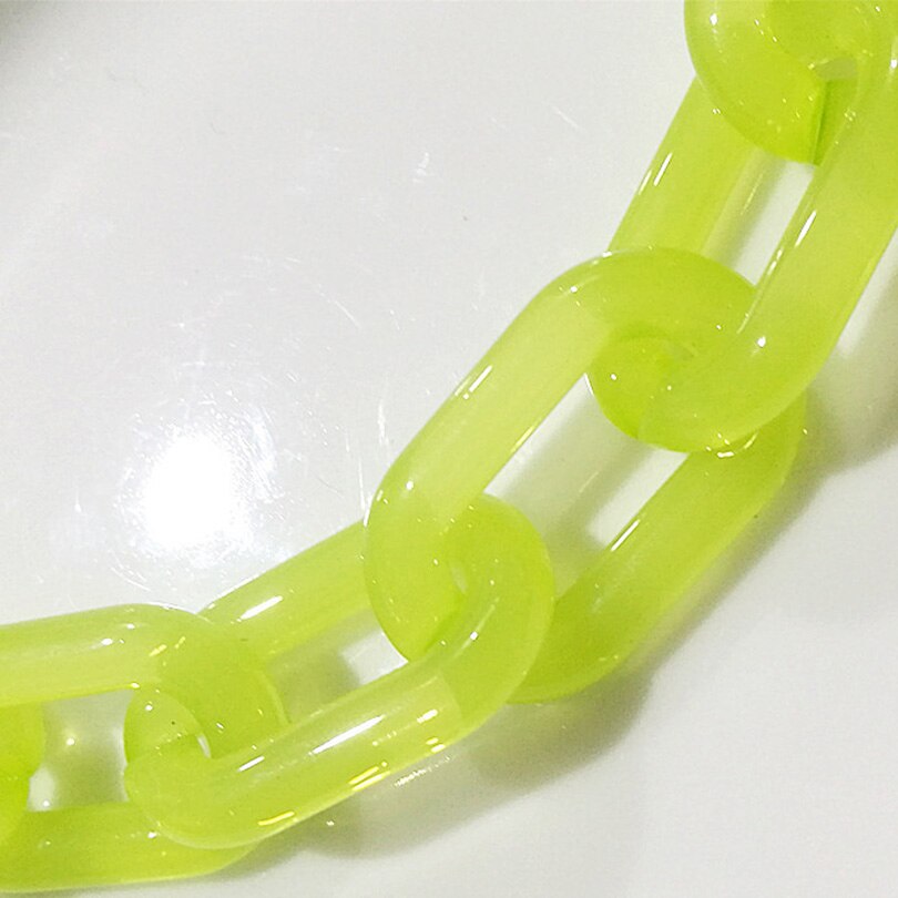 Fish Bone 60cm Acrylic Resin Chain Bag Strap Handbag Plastic Strap Colorful Women Bag Accessories Shoulder Strap Belt