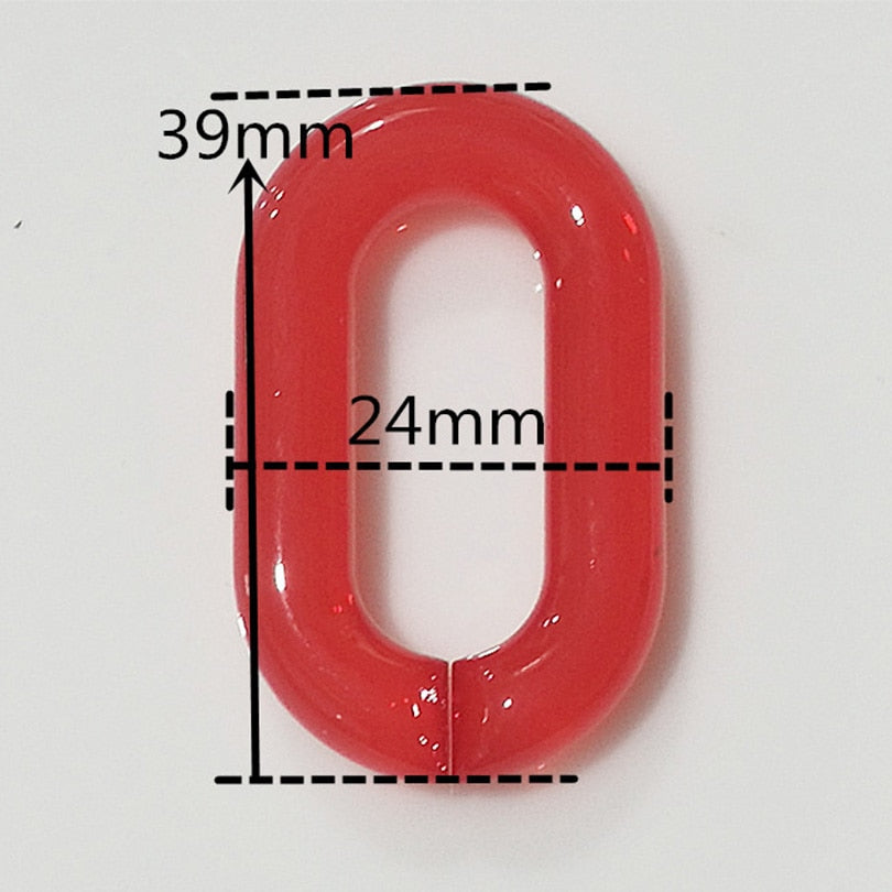 Fish Bone 60cm Acrylic Resin Chain Bag Strap Handbag Plastic Strap Colorful Women Bag Accessories Shoulder Strap Belt