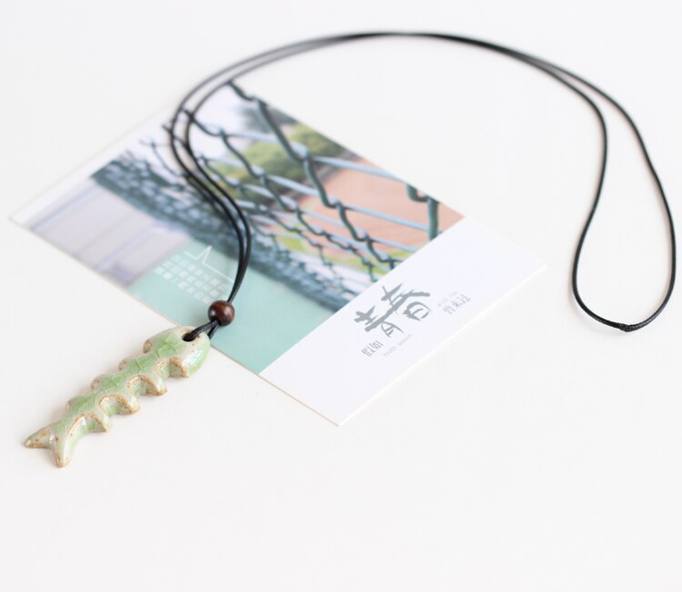 Fish Jewlery&Accessories Hand made DIY Ceramic Necklaces for women  Hand made Vintage #5052
