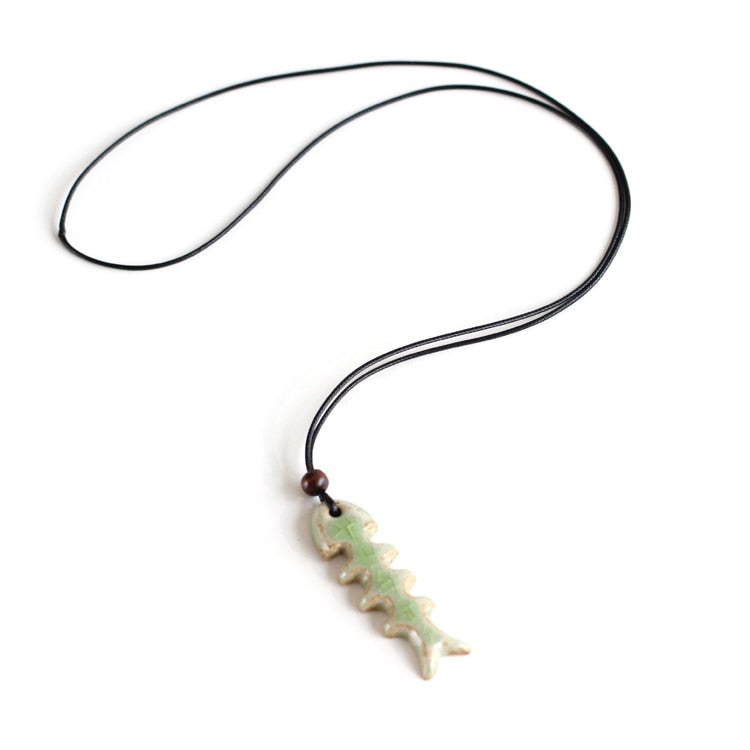 Fish Jewlery&Accessories Hand made DIY Ceramic Necklaces for women  Hand made Vintage #5052