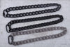 FishSheep Acrylic Black Chain Lock Pendant Necklace For Men Women Hip Hop Long Chain Buckle Necklace 2021 Jewelry