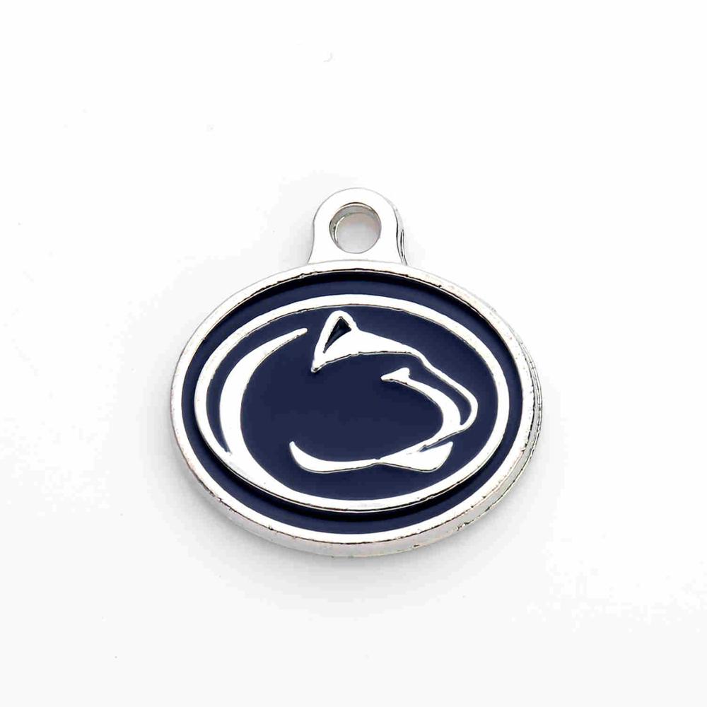 10Pcs/lot Zi Alloy New Design Penn State Nittany Lions College Team Logo Spirit Enamel Charms Jewelry for Fan