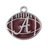 10pcs Metal enamel rhodium filled NCAA University of Alabama Crimson Tide charms jewelry