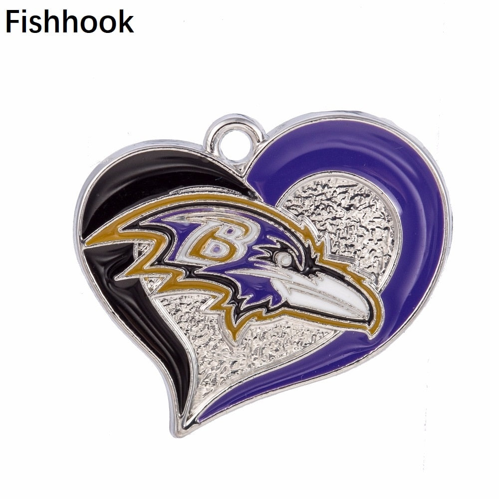 10pcs-zinc-alloy-rhodium-plated-swirl-heart-Baltimore-Ravens-charms
