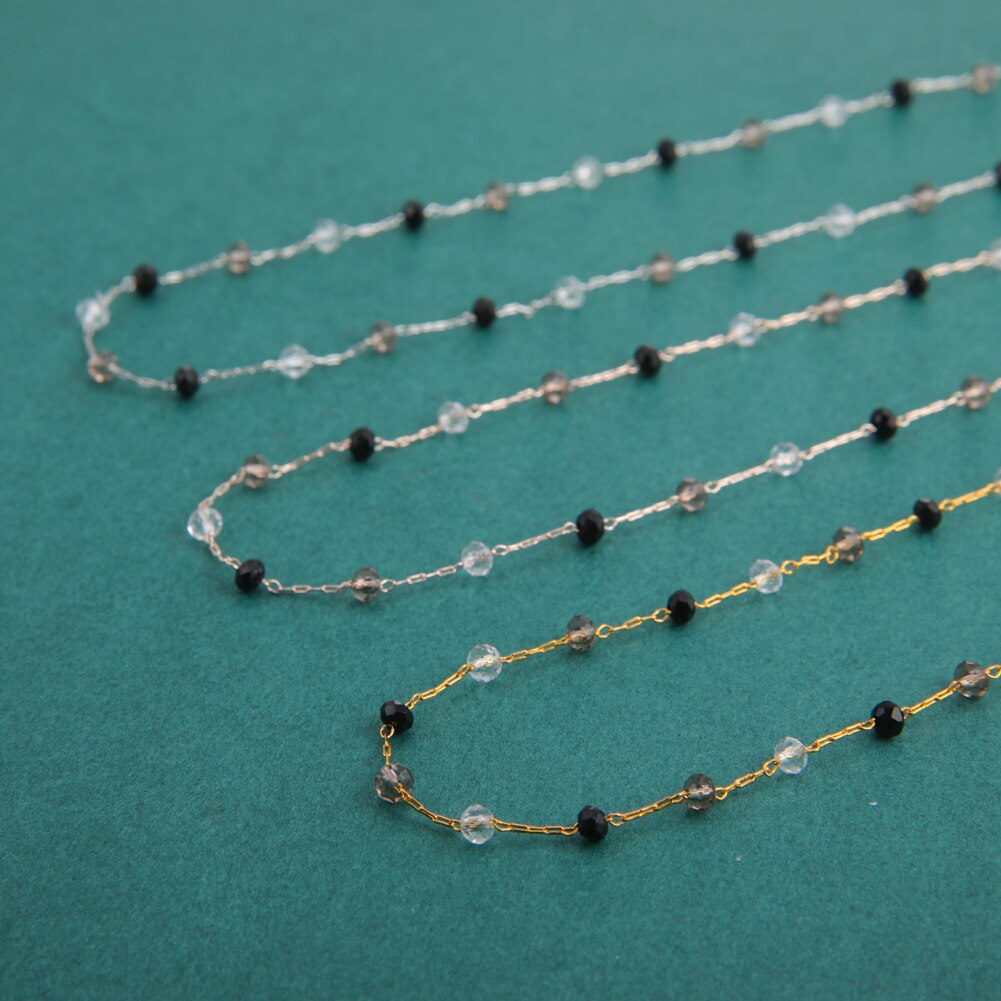 Fishhook Crystal Black Pure Short Choker Necklace Rose Gold Color Boho Bohemia Gift For Woman Girl Chain Necklaces Jewelry