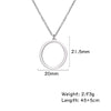 Fishhook Jigsaw Puzzle Hollow Hexagon Circle Necklace Small Gold Color Stainless Steel Women Girl Man Lover Pendant Gift Jewelry