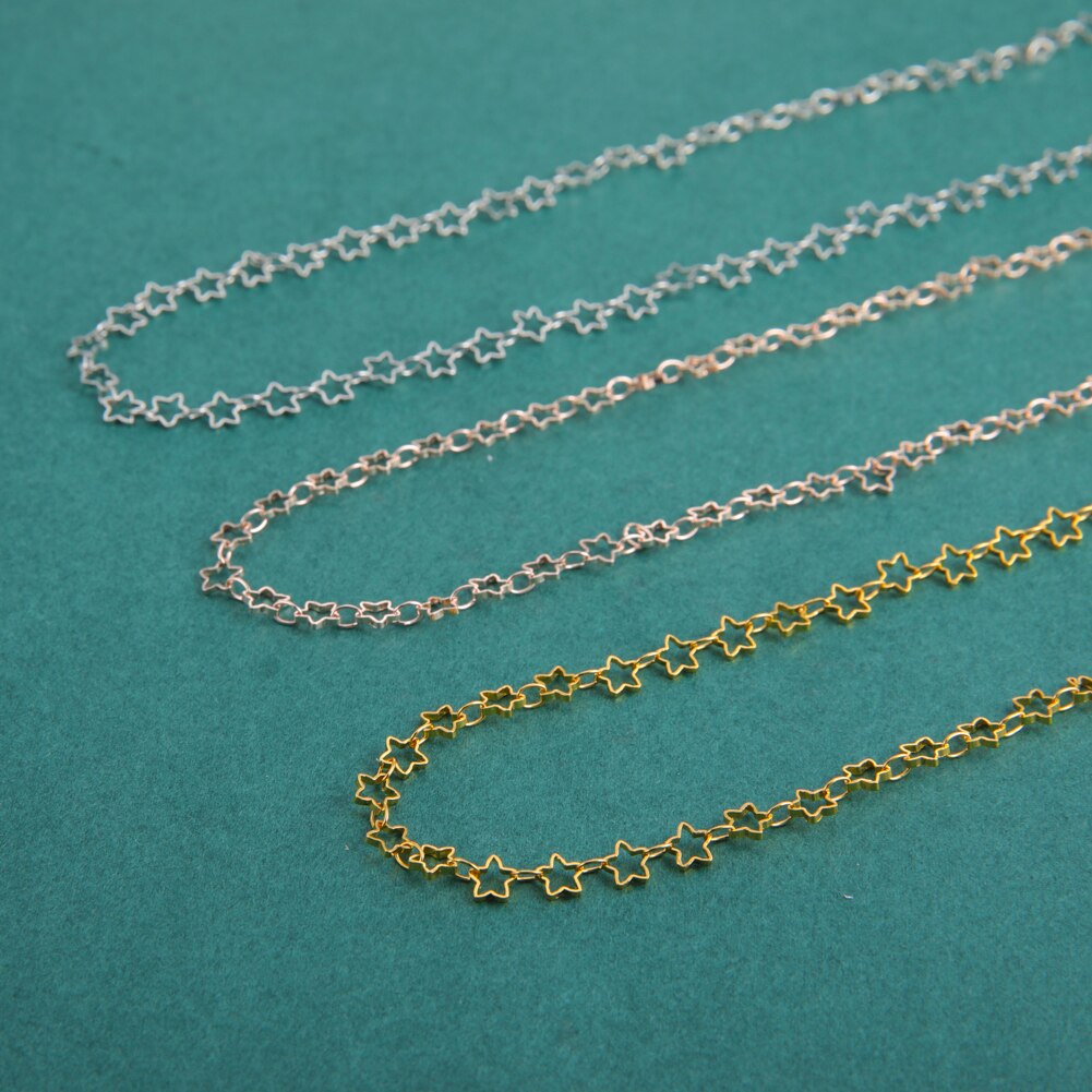 Fishhook Short Choker Necklace Heart Star Hollow Rose Gold Color Boho Bohemia Gift For Woman Girl Chain Necklaces Jewelry