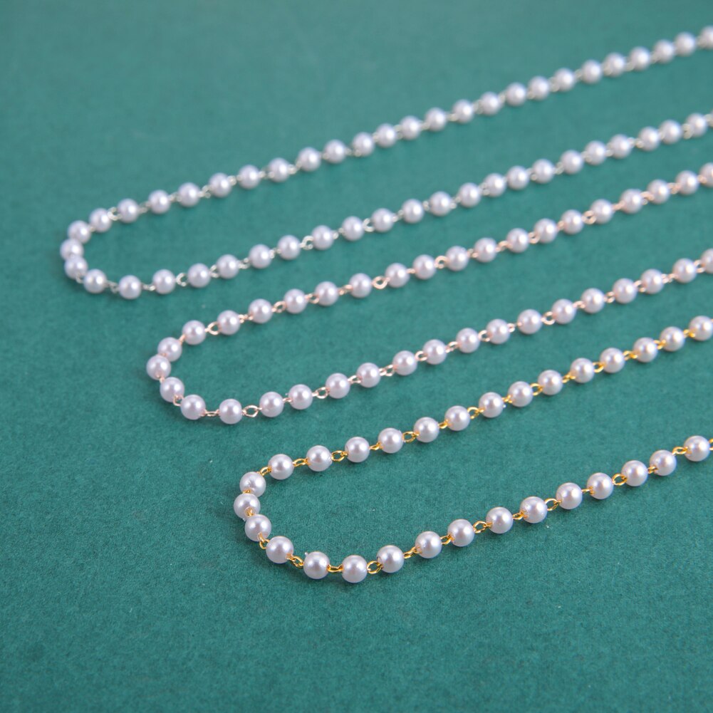 Fishhook Short Choker Necklace White Pearl Beads Rose Gold Color Boho Bohemia Gift For Woman Girl Chain Necklaces Jewelry