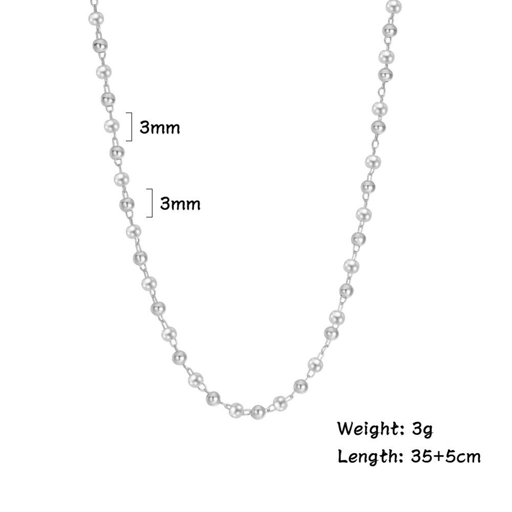 Fishhook Short Choker Necklace White Pearl Beads Rose Gold Color Boho Bohemia Gift For Woman Girl Chain Necklaces Jewelry