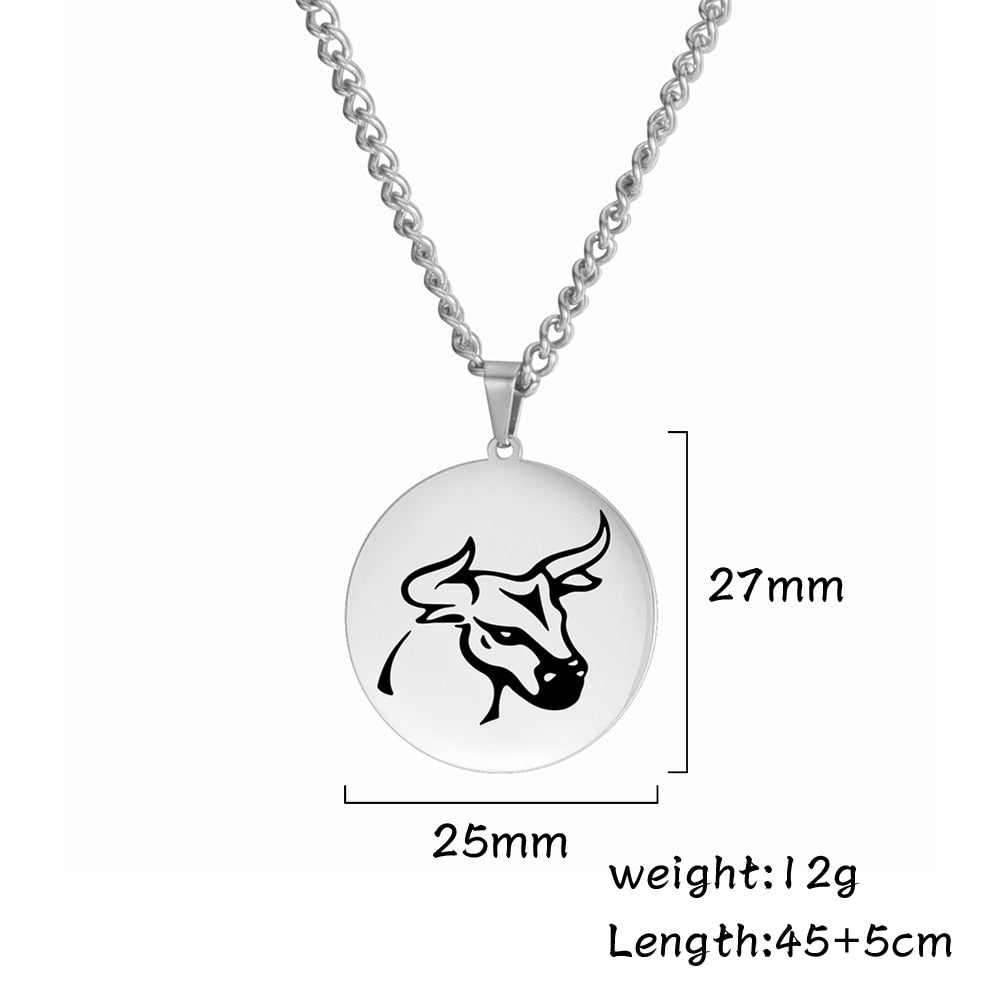 Fishhook Spanish Bullfighter Necklace Spain Supernatural Hero Bull Rose Gold Color Stainless Steel Gift For Man Woman Jewelry