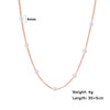 Fishhook White Pearl Beads Short Choker Necklace Rose Gold Color Boho Bohemia Gift For Woman Girl Chain Necklaces Jewelry New
