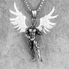 Fitness Bodybuilding Long Men Necklaces Pendants Chain Punk for Boyfriend Male Stainless Steel Jewelry Creativity Gift