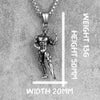 Fitness Bodybuilding Long Men Necklaces Pendants Chain Punk for Boyfriend Male Stainless Steel Jewelry Creativity Gift