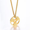 Fitness Dumbbell Piece Pendant Necklace Men's Necklace Metal Pendant Accessories Party Jewelry