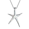 Five Star Pentagram Created Opal 925 Sterling Silver Necklace Gift