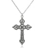 Five-pointed star Cross Fairy dumbbel Hidden button Brass Knuckle Dusters-Charm Statement Sweater Chain Necklace Pendant jewelry