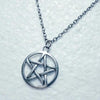 Five-pointed star Cross Fairy dumbbel Hidden button Brass Knuckle Dusters-Charm Statement Sweater Chain Necklace Pendant jewelry