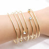 Fkewyy  Charm Bracelets For Women Gold Color Hollow Bracelets Designer Gothic Accessories Alloy Statement  Jewelry Bangles