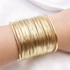 Fkewyy  Charm Bracelets For Women Gold Color Hollow Bracelets Designer Gothic Accessories Alloy Statement  Jewelry Bangles
