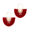 Flabella Cotton Tassel Earring Drop Earrings Bohemia S925 Pin Hyperbole Jewelry Vintage Long Women's Fashion European Style Sexy