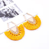 Flabella Cotton Tassel Earring Drop Earrings Bohemia S925 Pin Hyperbole Jewelry Vintage Long Women's Fashion European Style Sexy