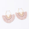 Flabella Cotton Tassel Earring Drop Earrings Bohemia S925 Pin Hyperbole Jewelry Vintage Long Women's Fashion European Style Sexy
