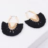 Flabella Cotton Tassel Earring Drop Earrings Bohemia S925 Pin Hyperbole Jewelry Vintage Long Women's Fashion European Style Sexy