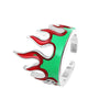 Flame Open Rings For Women Men Metal Gothic Fire Design Punk Ring 2023 Trend Aesthetics Party Jewelry Gift anillos mujer