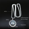Flash Stone Stainless Steel Necklaces Charm Women/Men Silver Color Oval Long Necklaces Chain Jewelry collar mujer N4519S05