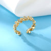 Floral Rings For Women Gold Color Stainless Steel Cubic Zircon Ring Gothic Crystal Wedding Band Aesthetic Jewerly bague