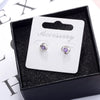 Flower 925 Stamp Silver Color  Jewelry Trendy Zircon Earrings For Women Retro Party Girls Gift Christmas