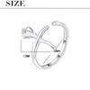 Flower Adjustable Rings For Women 925 Stamp Silver Color Aesthetic Wedding Bride Jewelry Accessories
