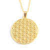 Flower of Life Charm Necklace Round Gold Silver Necklaces Pendants Mandala Jewelry for Women Mothers D Gift