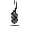 Fluorite Labradorite Natural Mineral Braid Net Pocket Pendant With Rope Reiki Healing Stone Raw Crystal Quartz Necklace 2021 New
