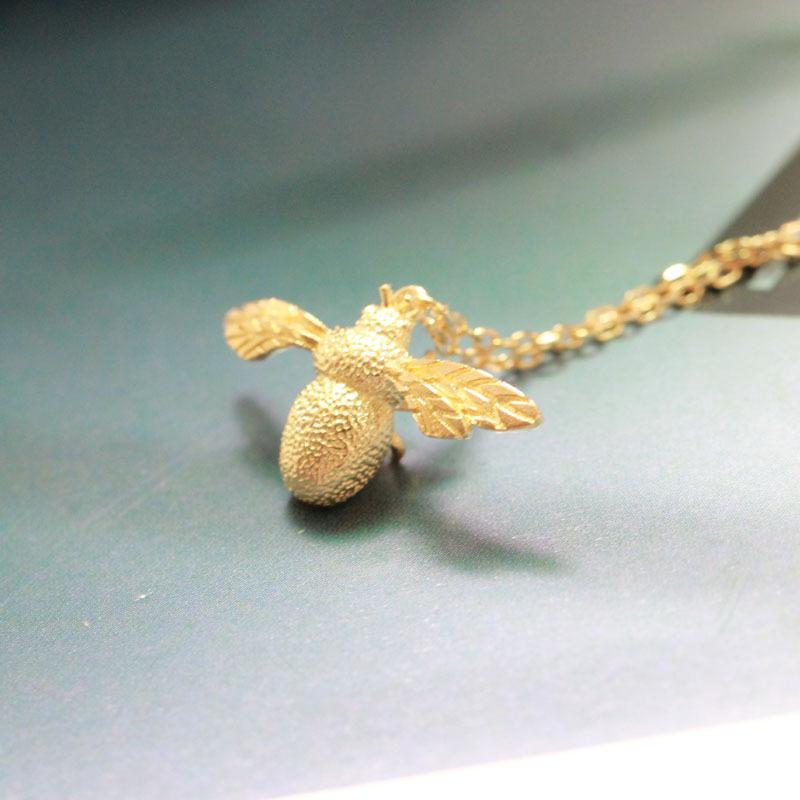 925 Sterling Silver Cute Little Bee Necklaces & Pendants For Women Fashion Girl Hypoallergenic Sterling-silver-jewelry