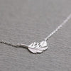 925 Sterling Silver Simple Feather Necklaces & Pendants For Women Gifts For Girls Hypoallergenic Sterling-silver-jewelry