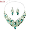 Fnsn2020 Hot New Fashion Jewelry Sets Crystal Chokers Necklace Colorful Rhinestone Wedding Gift For Women Brides Prom Party S167