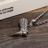 Fongten Shoe Dangle Charm Boots Pendant Stainless Steel Shoes Necklace Men Christmas Gift Jewelry
