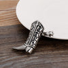 Fongten Shoe Dangle Charm Boots Pendant Stainless Steel Shoes Necklace Men Christmas Gift Jewelry