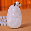 White Jade Necklace Zodiac Pendants Jewellery Ethnic Beaded Personality Accessories Crystal Element Lucky Body Protection