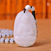 White Jade Necklace Zodiac Pendants Jewellery Ethnic Beaded Personality Accessories Crystal Element Lucky Body Protection