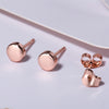 925 Sterling Silver Stud Ear Tiny Dot peas bean Male&woman Earrings Temperament Disc Stud Earrings Jewelry ZK30