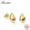 Minima 925 Sterling Silver Tiny Teardrop Earrings Waterdrop Stud Earrings woman jewelry Brincos gift ZK30